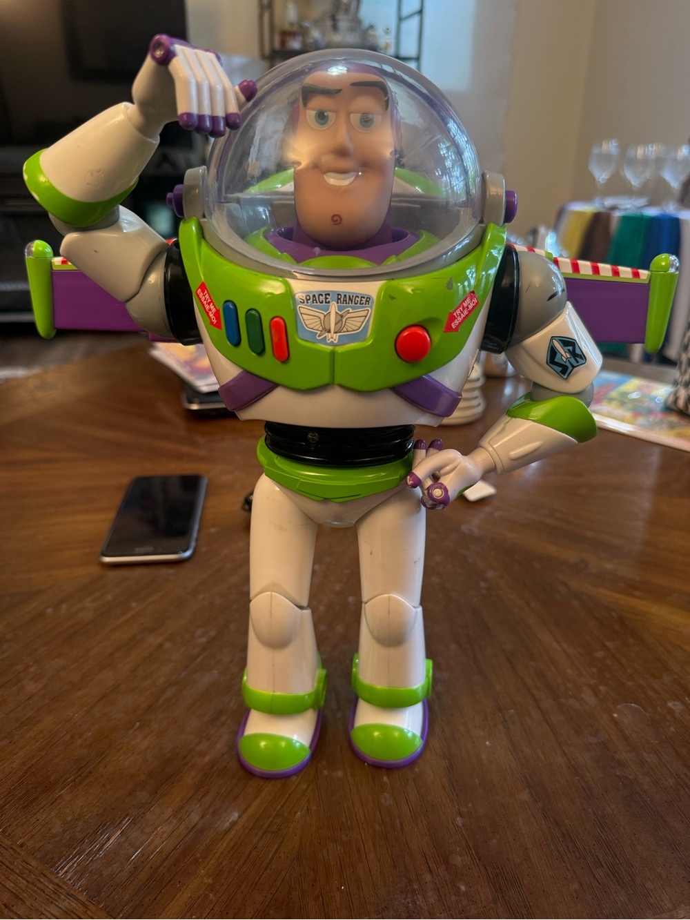 Mattel Buzz Lightyear Action Figure - White, Green & Purple